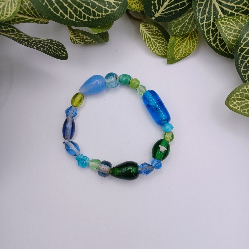 Multicolor Glass Bead Bracelet